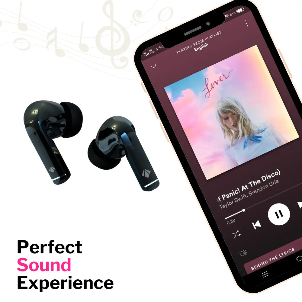 Raincer® Wireless Earbud(Earphone) TWS : BAASPOD
