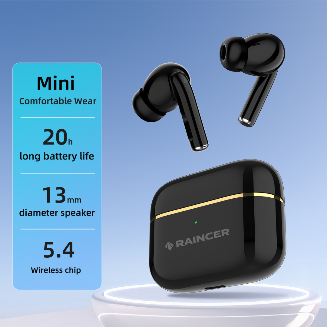 Rainbud 300 - Premium Wireless Earbuds | 13mm Drivers, Low Latency, Long Battery & Touch Control