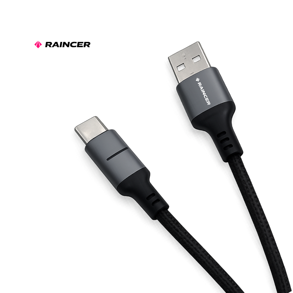 Raincer Silk C Lightning Metal Cable – Durable Braided Fast Charging & Data Sync Cable