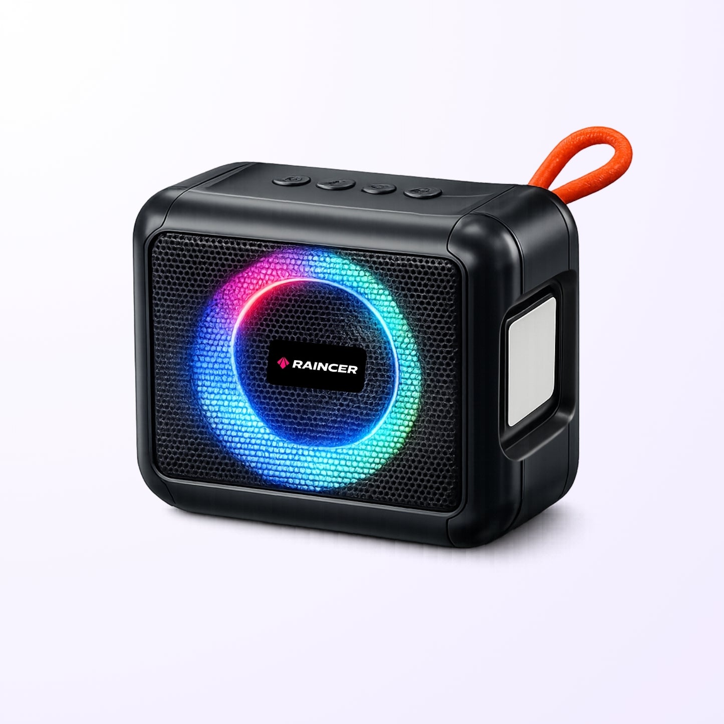 Raincer CUBE: 5W Mini Speaker | Dual Punchy Deep Bass | Multi-Mode RGB for Party Vibe | 1-Year Warranty |  1200 mah Battery For uninterrupted entertainment