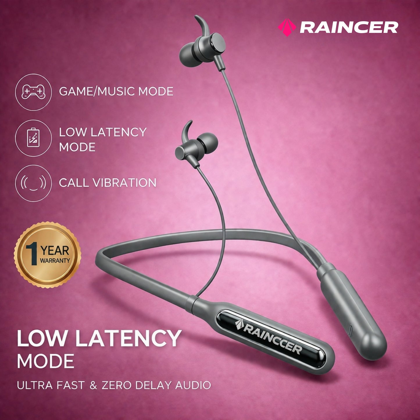 Raincer® Vip Neckband (wireless earphone)